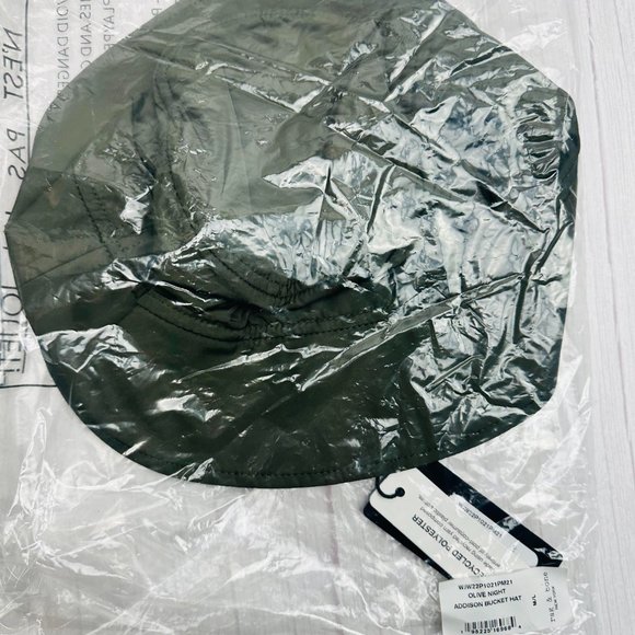 Rag & Bone Addison Bucket Hat Olive Night Size M/L MSRP 125$ - Picture 3 of 4